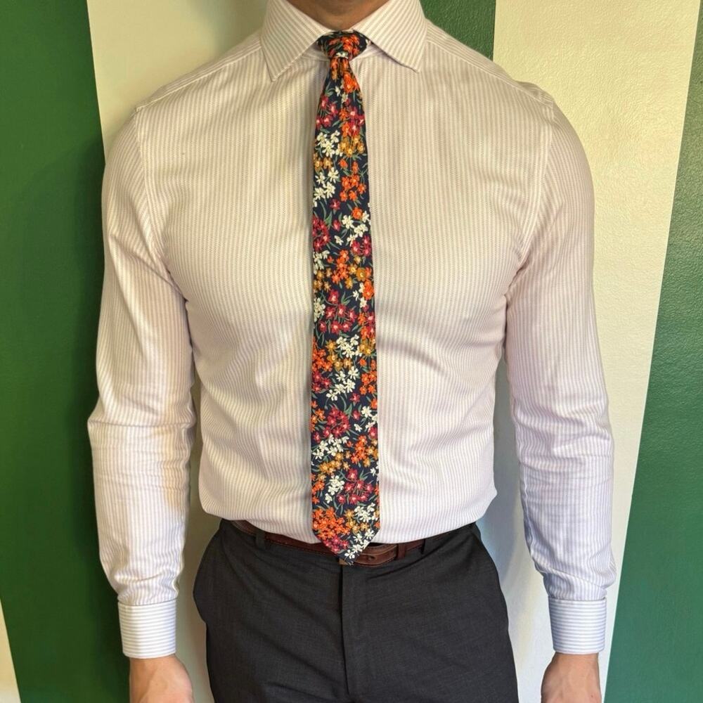 Charles Tyrwhitt Striped French Cuff Extra Slim Dress Shirt
